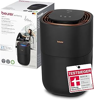 Beurer LB 300 Plus Luftbefeuchter mit energieeffizienter Kaltverdunstungstechnologie, farbiger Lu…