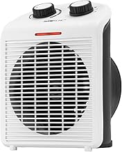 Clatronic Heizlüfter HL 3761, mobiler & kompakter Heizlüfter, 2 Heizstufen (1000/2000 W), Kalts…