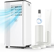 Klimaanlage Mobil 9000 BTU, 3-in-1 Mobile Klimaanlage mit Abluftschlauch,Kühlen,Entfeuchten, Luf…