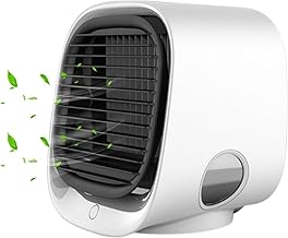Ozzi Cool Mini Air Cooler Ozzimozzie Kompakte, tragbare Klimaanlage mit Wasserkühlung, USB-betri…