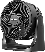 Pelonis 3 stufiger Luftzirkulationsventilator 18 cm Kompakt Tischventilator mit 100° Neigung, Le…