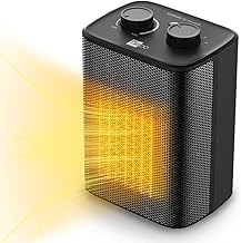 aeco EcoHeat One Heizlüfter klein 2000W energiesparend 3 Heizstufen Elektroheizung PTC Keramik T…