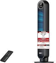 Dreo 20dB Leiser Turmventilator, 10 m Wurfweite 4 Geschwindigstufen 4 Modi 8 Std. Timer 90° os…