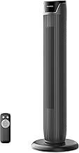 Pelonis Turmventilator mit Fernbedienung – 5 Geschwindigkeitsstufen & 4 Modi (AI/Nacht/Naturwind)…