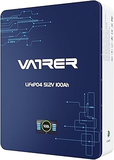 48V 51.2V 100AH LiFePO4 Batterie, 5.12kWh Grade A Zellen Wandmontierte Lithium Batterie mit 100A …