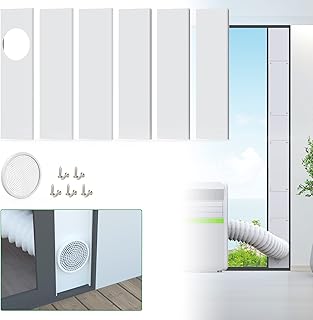 Forestchill Tragbares Klimaanlagen-Schiebetür-Kit für Abluftschlauch mit 15 cm Durchmesser, Uni…