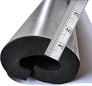 Flexibler Isolierschlauch Rohrisolierung, ID 20mm 27mm 34.0mm 43.0mm 48mm 60mm TK 10mm Frostschut…