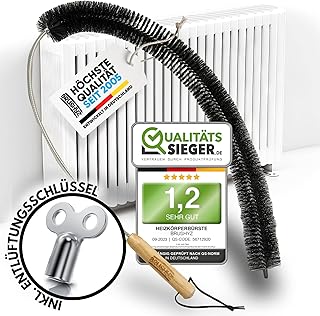 Heizungsbürste [Note 1,2] Heizkörperbürste lang 117cm kratzfrei mit weichen Borsten I Heizkör…