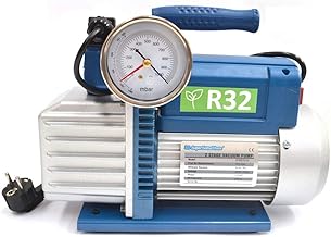 3S SuperSamaStore Professionelle Zweistufige Vakuumpumpe 70 L/Min mit Magnetventil und Vakuummete…