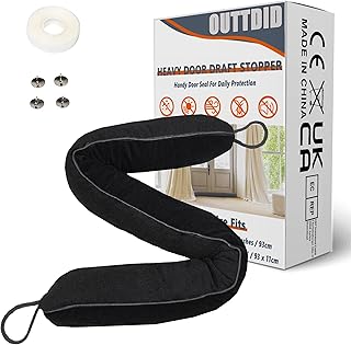 Zugluftstopper für türen, 93cm Schwerer Zugluftstopper tür Zugluftstopper Windstopper Türluft…