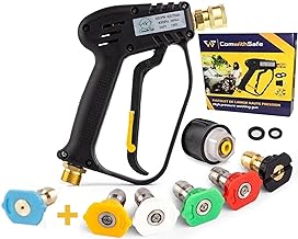 Hochdruckreiniger Pistole 4000 PSI und 6 Düsen Schnellanschluss- Autowaschpistole – M22(14mm) Sc…