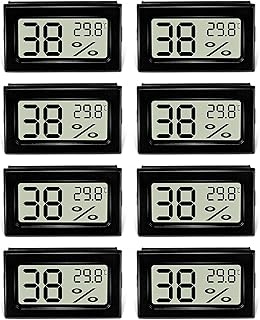 8 Stück Hygrometer Thermometer, Mini Digital Hygrometer mit LCD, indoor hygrometer Temperatur Lu…