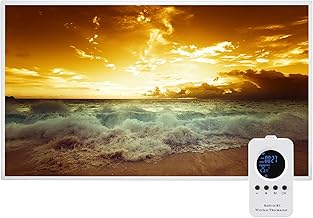 Infrarotheizung Bild 600W, 1-3 Min auf Betriebstemperatur bis 120 Grad – Kann an der Wandmontage,…