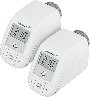 Homematic IP 2er Set Smart Home Heizkörperthermostat – Basic, digitaler Thermostat Heizung, St…
