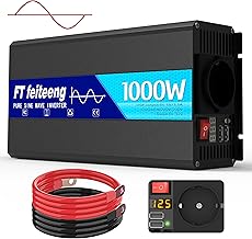 1000W/2000W(Peak) Reiner Sinus wechselrichter 12v auf 230v Spannungswandler mit 1 EU-Steckdose un…