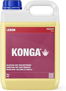 Konga Parfümierter Entkalker | Hochwirksamer saurer Krustenlöser | Intensiver Kalk- und Mineral…
