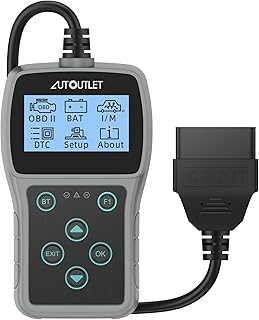 AUTOUTLET OBD2 Diagnosegerät, Wireless Bluetooth-Verbindung, OBD EOBD Auto Diagnosegerät 10 OBD…