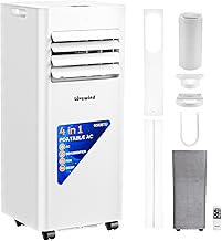 Lovewind Mobiles Klimagerät 9000 BTU (Eco R290), Leise 52 dB, Tragbare Klimaanlage mit Fernbedie…