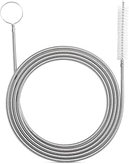 Flexible Reinigungsbürste für Rohre mit schmalem Abflussloch Weiß