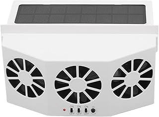 Luqeeg Solarbetriebener Autokühler mit 3 Lüftern, Großer Weitwinkel, Tragbarer Auto-Abluftvent…