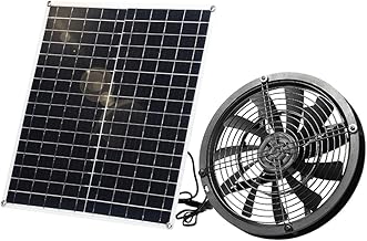 SUNYIMA Solar Ventilator, 20W Wetterfester Solar Powered Fan mit DC Fan für Kleine Hühnerställ…