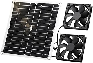 SUNYIMA Solar Ventilator, 12W Solarpanel Ventilator, Wetterfest, mit DC Doppelventilator für kle…