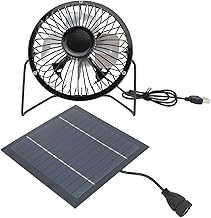 Lüfter mit Solarpanel, 5W USB Solar Lüfter Kit Selbstgeschwindigkeitskontroll -Ventilator -Tool…