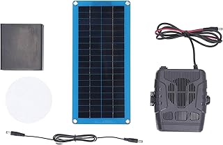Solarpanel-Heizung, Hühnerstallwärmer, 30 W, Geflügel-Heizsystem-Set, tragbarer Windschutzsche…