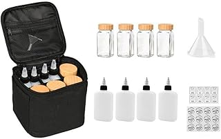 Outdoor Camping Kochen Gewürzflasche Tragetasche Organizer Kit mit 4 Menagen 4 Wasserkocher Tric…