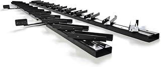 Prestige Ostaszewska Garten Sonnenschutz-Hardwaresystem für 11 Lamellen | 100 cm | Schwarz | Set…