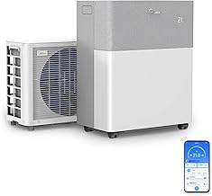 Midea Portasplit Mobile Wärmepumpe, Klimaanlage, Kühlen A++/Heizen A+, 12000 BTU 3, 5kW, für R…