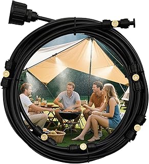Sprühnebelgeräte für Außenbereiche, 19ft (6m) Sprühnebelschlauch + 6 Sprühdüsen, Sprühneb…