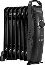 600W Ölradiator Energiesparend 7 Rippen – 30x14x38 Heizkörper Elektrisch Elektroheizung Energie…