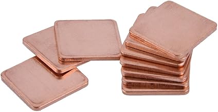 Richer-R 10 x Thermal Pad GPU CPU Kühler, 10 Stücke 20 x 20mm Kupfer Wärmeleitpad Set,Leitfäh…