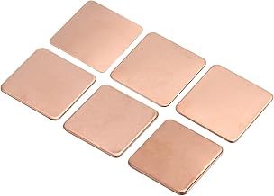 QUARKZMAN Kühlkörper Kupfer Pad Scheibe 20mm x 20mm 0.3mm/0.5mm/0.8mm/1mm/1.2mm/1.5mm Thermisch…