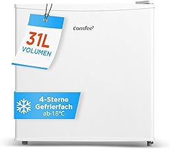 Comfee Freistehend, RCU40WH2(E) Mini Gefrierschrank/31L / 4-Sterne-Gefrierfach/Kompakte Größe/R…