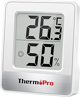 ThermoPro TP49 digitales Mini Thermo-Hygrometer Thermometer Hygrometer innen Temperatur und Luftf…
