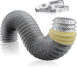 Hon&Guan 150mm Lüftungsschlauch Schallgedämmter Wärmeisolierung Alu Flexrohr Lüftungsschlauch…