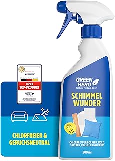 Green Hero Schimmelentferner Chlorfrei 500 ml | Für Polster, Wand, Holz, Tapeten, Textilien, Kac…