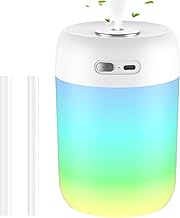 SZO Mini Luftbefeuchter Schlafzimmer mit Nachtlicht Air Humidifier Top-Befüllung 2 Sprühmodi Le…