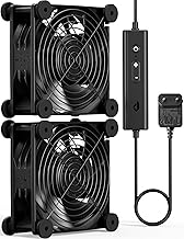 upHere AC 220V PC Lüfter,Dual Kugellager mit 5 Einstellbar,AC Geschwindigkeit Kontrolle DC 12V K…