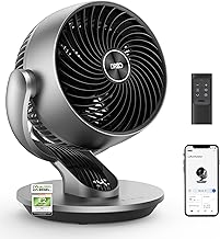 Dreo 28dB Leiser Smart Tischventilator für Schlafzimmer Büro, Ventilator mit Fernbedienung Küh…