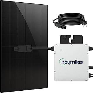 SUNNIVA® 460W Balkonkraftwerk BIFAZIAL FULLBLACK komplett Steckdose HOYMILES 400 Watt Wechselric…