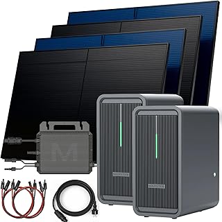 SUNNIVA® 2000W Balkonkraftwerk mit 4.48 kWh Speicher MARSTEK 2x B2500-D, BIFAZIAL FULLBLACK komp…