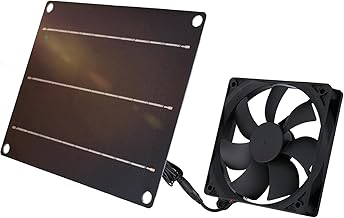 Solar Ventilator 6W Solar Lüfter IP65 Wasserdichter mit Solarpanel 12V und Kabel 3M Solar Ventil…