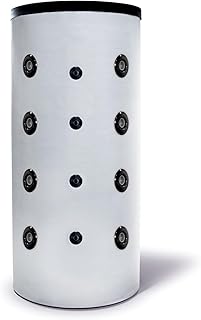 SUNEX® Pufferspeicher 500L für Heizung und Warmwasser, ohne Wärmetauscher, bis 95°C, 3 bar, m…