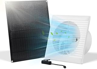 SUNYIMA Solar Ventilator, 15W wetterfest solarventilator mit DC-Schaltleitung Solar Lüfter für …