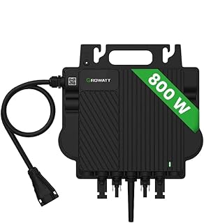 Growatt Wechselrichter 800 Watt Inverter für Balkonkraftwerk Growatt NEO800M-X (Leistung drossel…