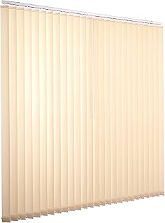 Ventanara® Lamellenvorhang beige Vertikaljalousie 89mm inklusive Montagematerial 200 x 250 cm