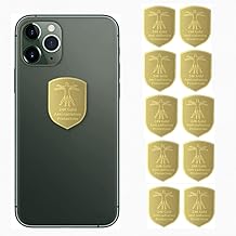 EMF Anti-Strahlenschutz-Aufkleber, 24 Karat Gold, Handy-Aufkleber, Schutzblocker für Laptops, Ta…